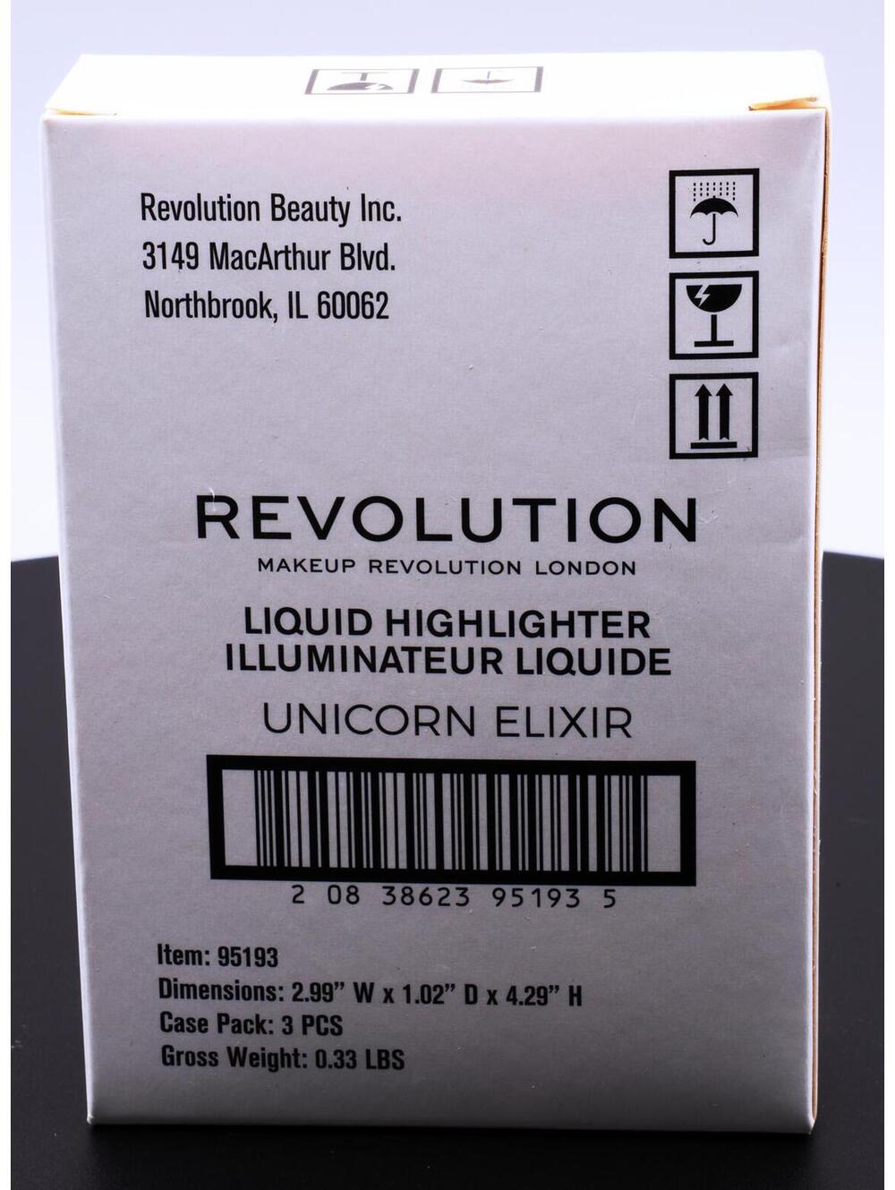 Revolution Liquid Highlighter Illuminateur Liquide Unicorn Elixir(3-Pack)